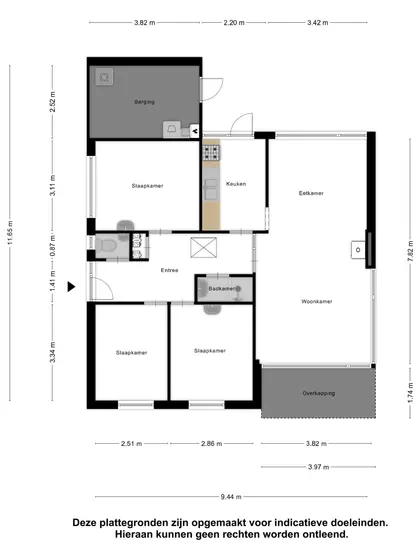 Plattegrond 2 van Begonialaan 12