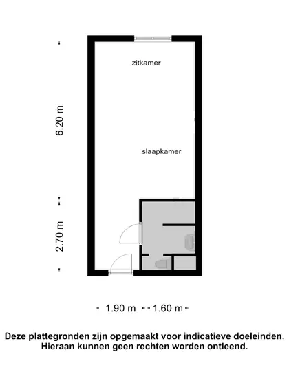 Plattegrond 1 van Domburgseweg 3 126
