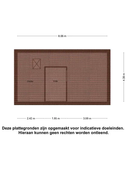 Plattegrond 2 van Beatrixstraat 8