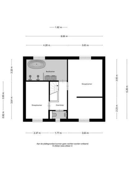 Plattegrond 4 van Beatrixstraat 8