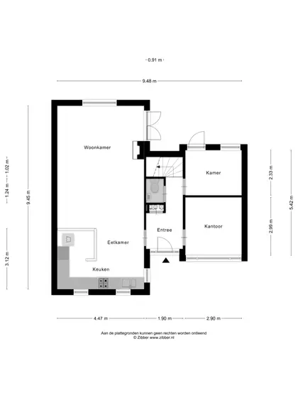 Plattegrond 1 van Mezenhof 8