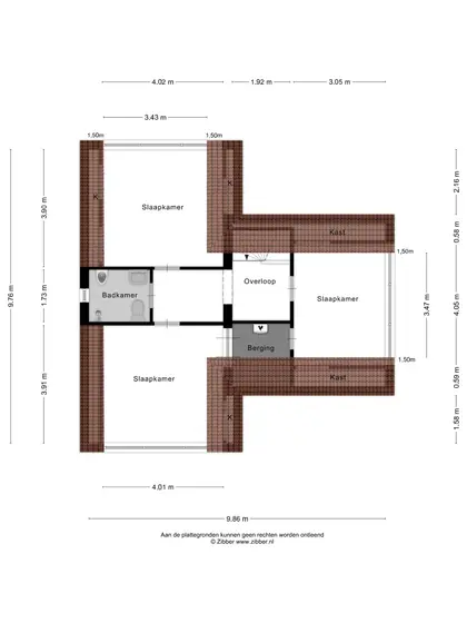 Plattegrond 2 van Mezenhof 8
