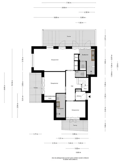 Plattegrond 1 van Badhuisweg 23A