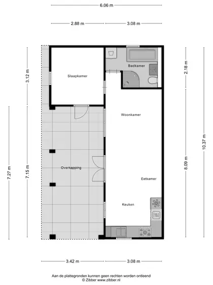 Plattegrond 4 van Dorpsstraat 25