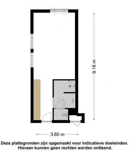 Plattegrond 1 van Domburgseweg 3 201