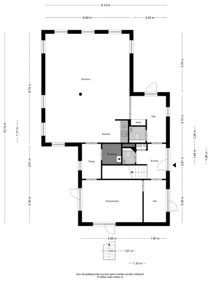 Plattegrond 3 van Stroomweg 16