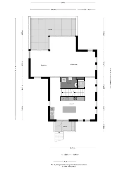 Plattegrond 1 van Stroomweg 16