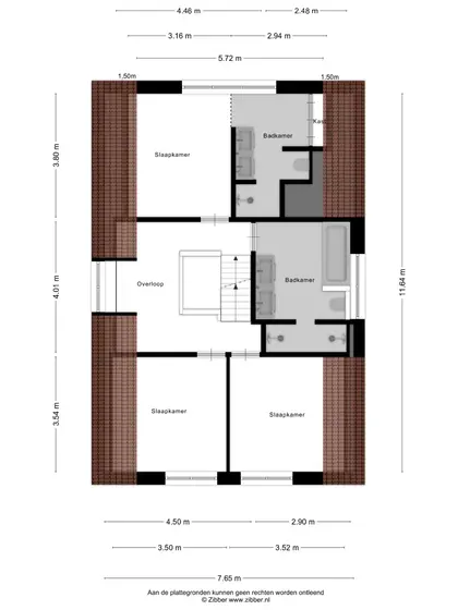 Plattegrond 2 van J.W. Schuurmanstraat 131