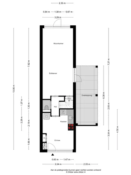 Plattegrond 2 van Valkenisseweg 86