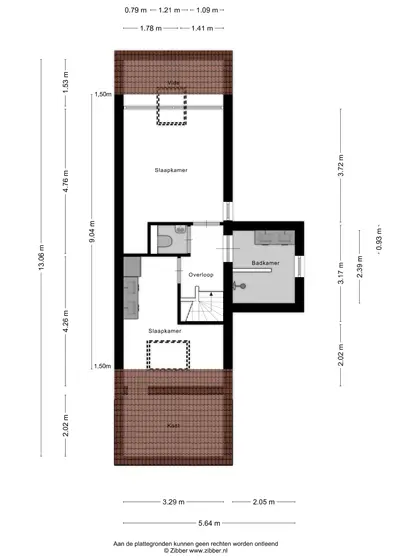 Plattegrond 3 van Valkenisseweg 86