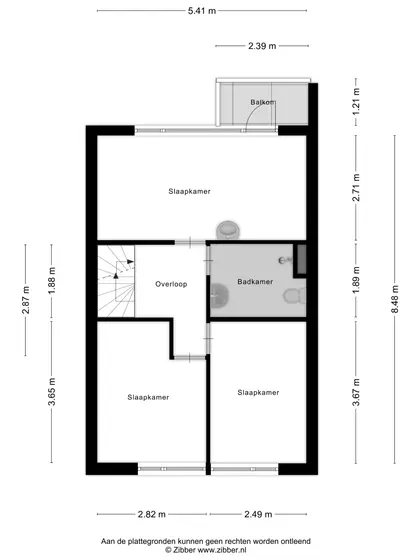 Plattegrond 2 van Huijgensstraat 15