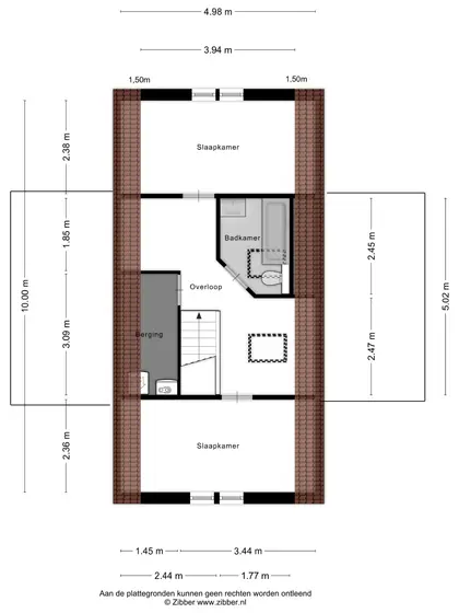 Plattegrond 2 van Veerse Meerdreef 8