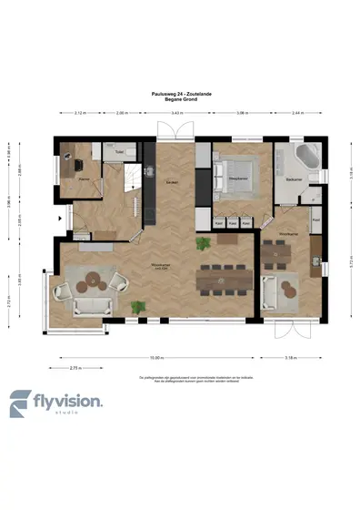 Plattegrond 1 van Paulusweg 24