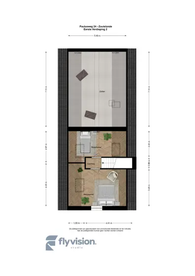 Plattegrond 8 van Paulusweg 24