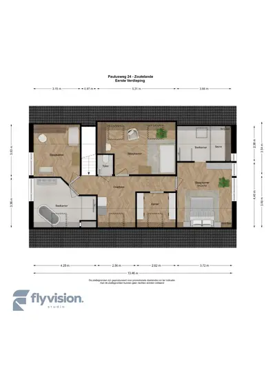 Plattegrond 3 van Paulusweg 24