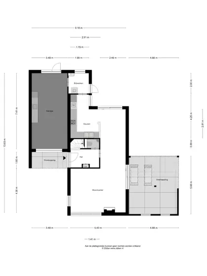 Plattegrond 1 van Jan Vaderstraat 6