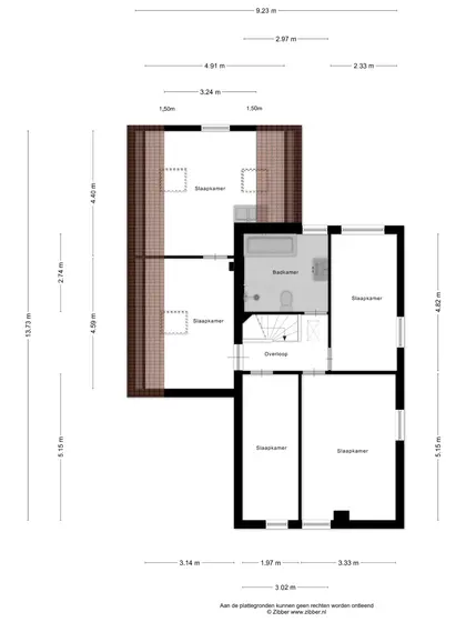 Plattegrond 2 van Jan Vaderstraat 6