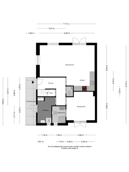 Plattegrond 1 van Paalhoofd 2