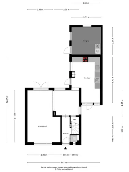 Plattegrond 1 van Ooststraat 8