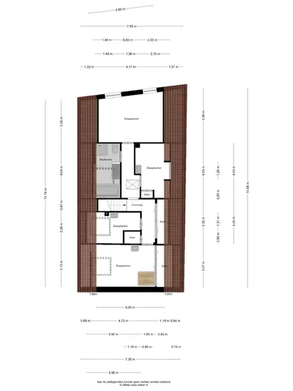 Plattegrond 2 van Koestraat 40