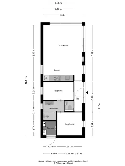 Plattegrond 1 van Joossesweg 3 22