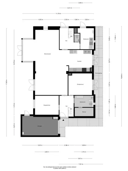 Plattegrond 1 van Vloedlijn 2 4