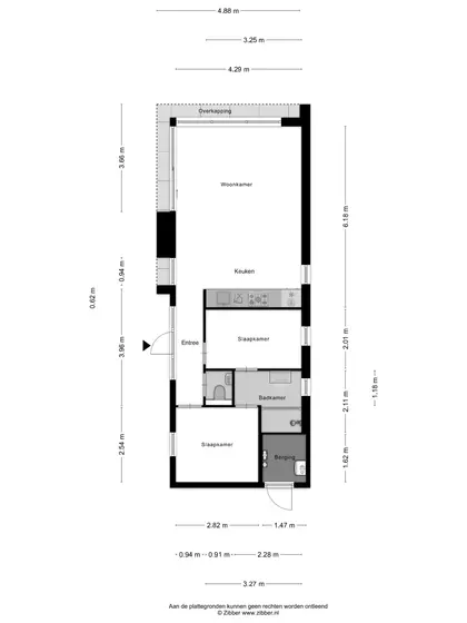 Plattegrond 1 van Joossesweg 3 8