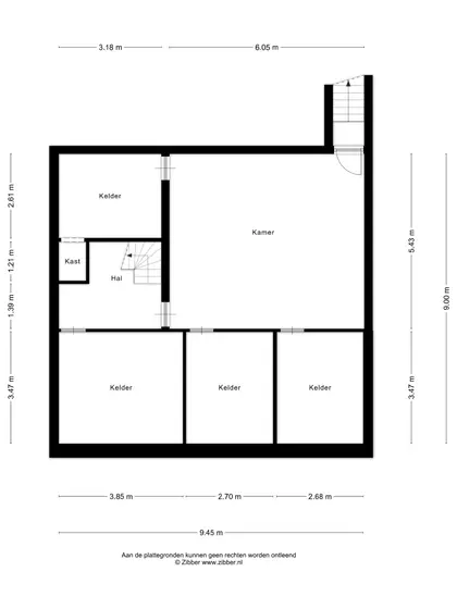 Plattegrond 3 van Magnolialaan 29R