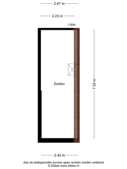 Plattegrond 2 van Beukenlaan 12R