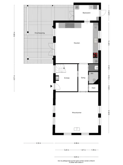 Plattegrond 2 van Dorpsstraat 23