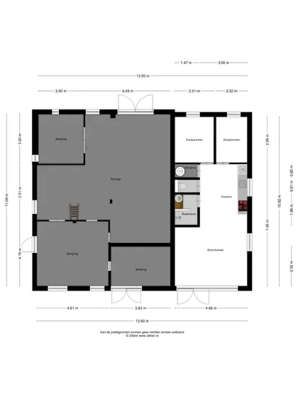 Plattegrond 4 van Pioniersweg 3
