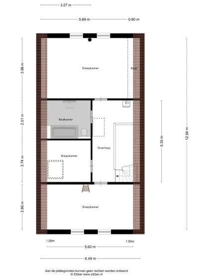Plattegrond 2 van Pioniersweg 3