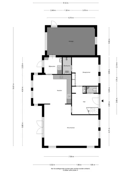 Plattegrond 1 van Grote Abeele 2