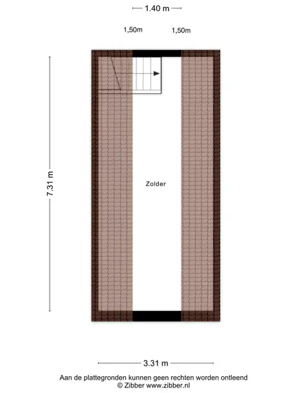 Plattegrond 5 van Beukenlaan 36R
