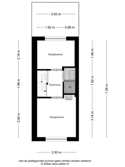 Plattegrond 2 van Weverijstraat 16