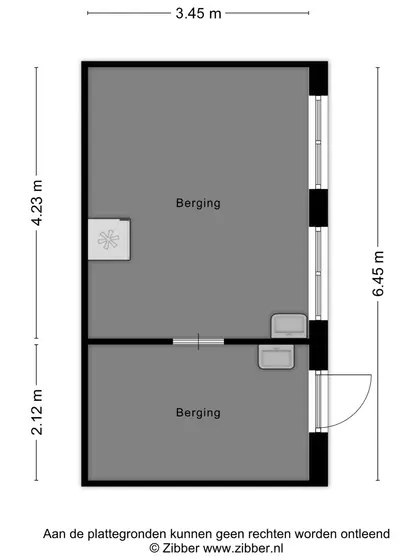 Plattegrond 4 van Zwinstraat 2