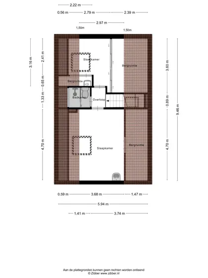 Plattegrond 3 van Zwinstraat 2