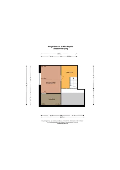 Plattegrond 2 van Margrietenlaan 8