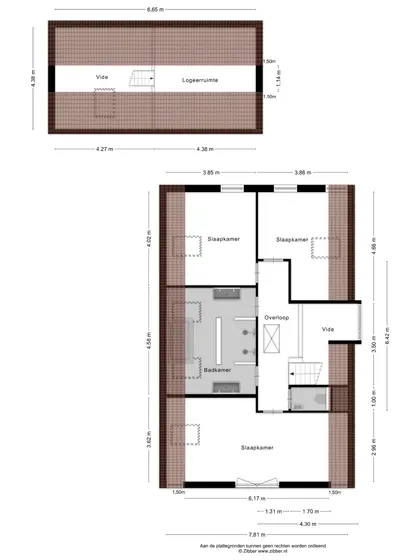 Plattegrond 2 van Wilgenhoekweg 26B