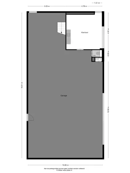 Plattegrond 4 van Wilgenhoekweg 26B