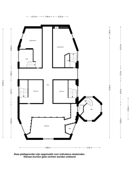 Plattegrond 2 van Fort den Haakweg 16
