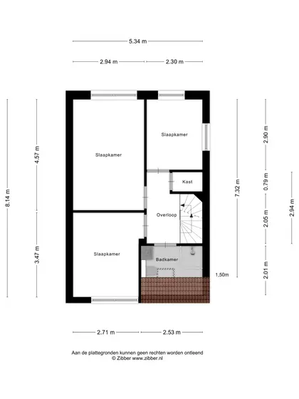 Plattegrond 2 van Lantsheerstraat 2