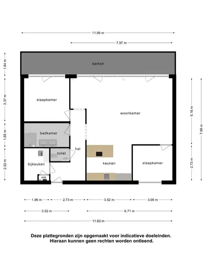 Plattegrond 2 van Muidenweg 1D
