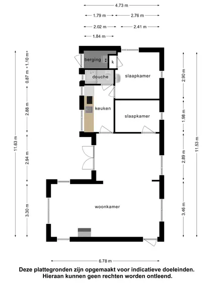 Plattegrond 2 van Hoge Weide 49