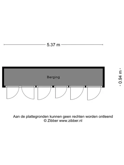 Plattegrond 3 van Vroonweg 2A 56