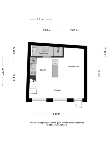 Plattegrond 3 van Oudestraat 17