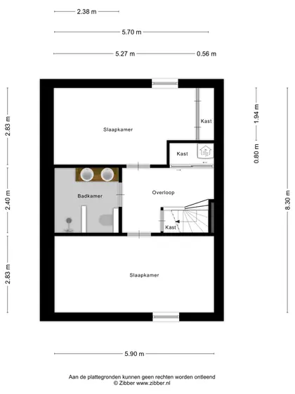 Plattegrond 5 van Noordweg 62
