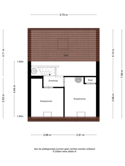 Plattegrond 2 van Vroonweg 2A 6