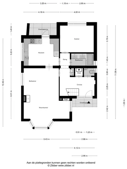 Plattegrond 2 van Duinweg 91R