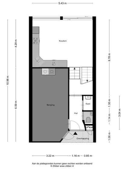 Plattegrond 1 van Grootmede 43